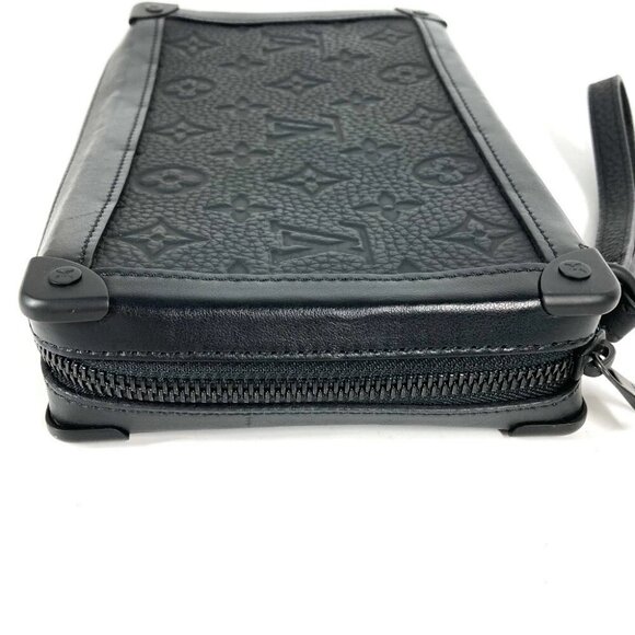 LOUIS VUITTON M68986 Taurillon Clemence Soft Trunk Pouch with Strap Clutch bag - Picture 9 of 16